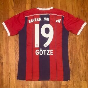Adidas Red and Blue Bayern Munich Jersey